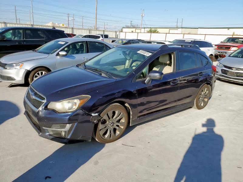 2016 Subaru Impreza VIN JF1GPAU62GH293738 COPART salvage auction — FRONT END, Tx - Certificate Of Title, sold $2,400 on 2026-07-28 (photo 1)