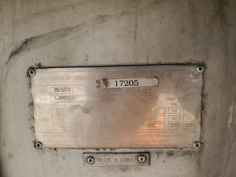 2012 Semi Trailer VIN LJRR53265C6000596 COPART salvage auction — ALL OVER, TX - SALVAGE VEHICLE TITLE, sold $575 on 2026-07-29 (photo 8)
