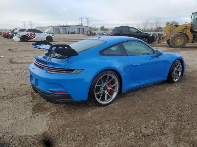 2022 Porsche 911 VIN WP0AC2A94NS268310 COPART salvage auction — Front End, IL - SALVAGE CERTIFICATE, sold $184,000 on 2025-11-25 (photo 3)