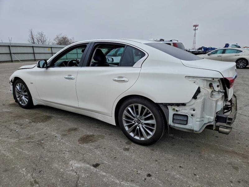 2019 Infiniti Q50 VIN JN1EV7AP6KM543279 COPART salvage auction — Front End, CA - SALVAGE CERTIFICATE, sold $3,999 on 2026-02-13 (photo 2)