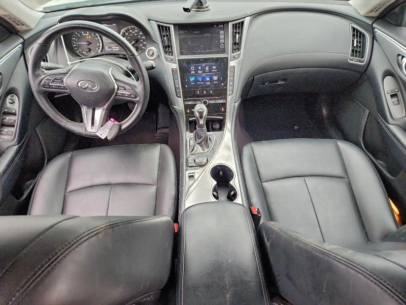 2019 Infiniti Q50 VIN JN1EV7AP6KM543279 COPART salvage auction — Front End, CA - SALVAGE CERTIFICATE, sold $3,999 on 2026-02-13 (photo 8)