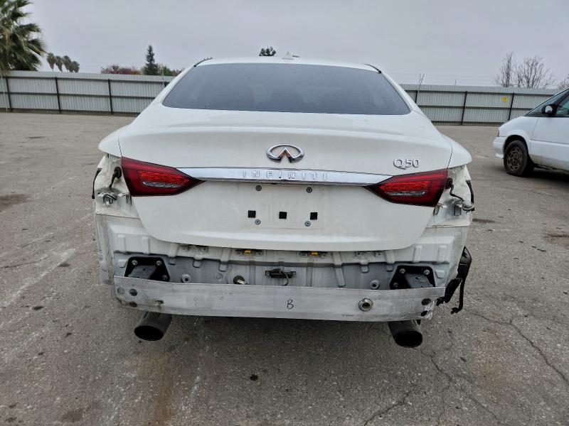 2019 Infiniti Q50 VIN JN1EV7AP6KM543279 COPART salvage auction — Front End, CA - SALVAGE CERTIFICATE, sold $3,999 on 2026-02-13 (photo 6)